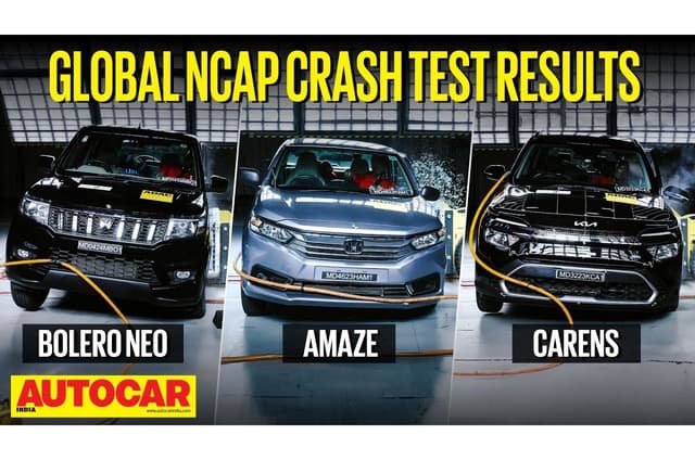 Bolero Neo, Kia Carens, Honda Amaze Global NCAP crash test results video 